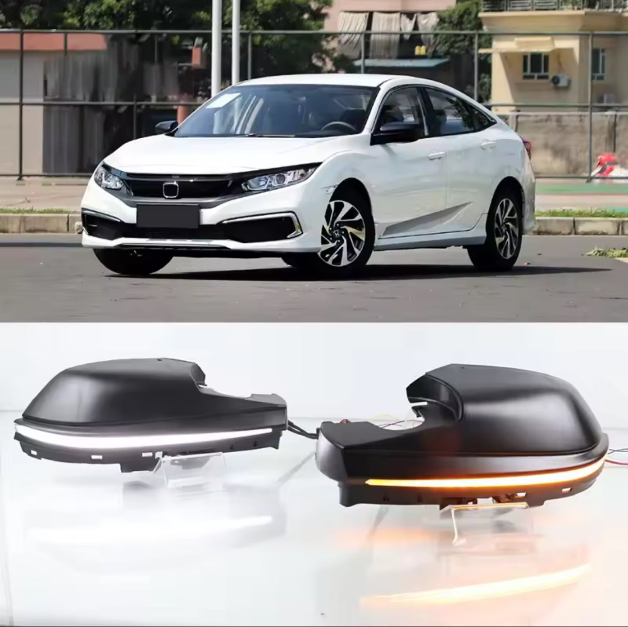 Honda Civic X Side Mirror DRL Lights