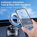 Magnetic Vacuum Car Phone Holder – 360° Rotatable Dashboard Mount