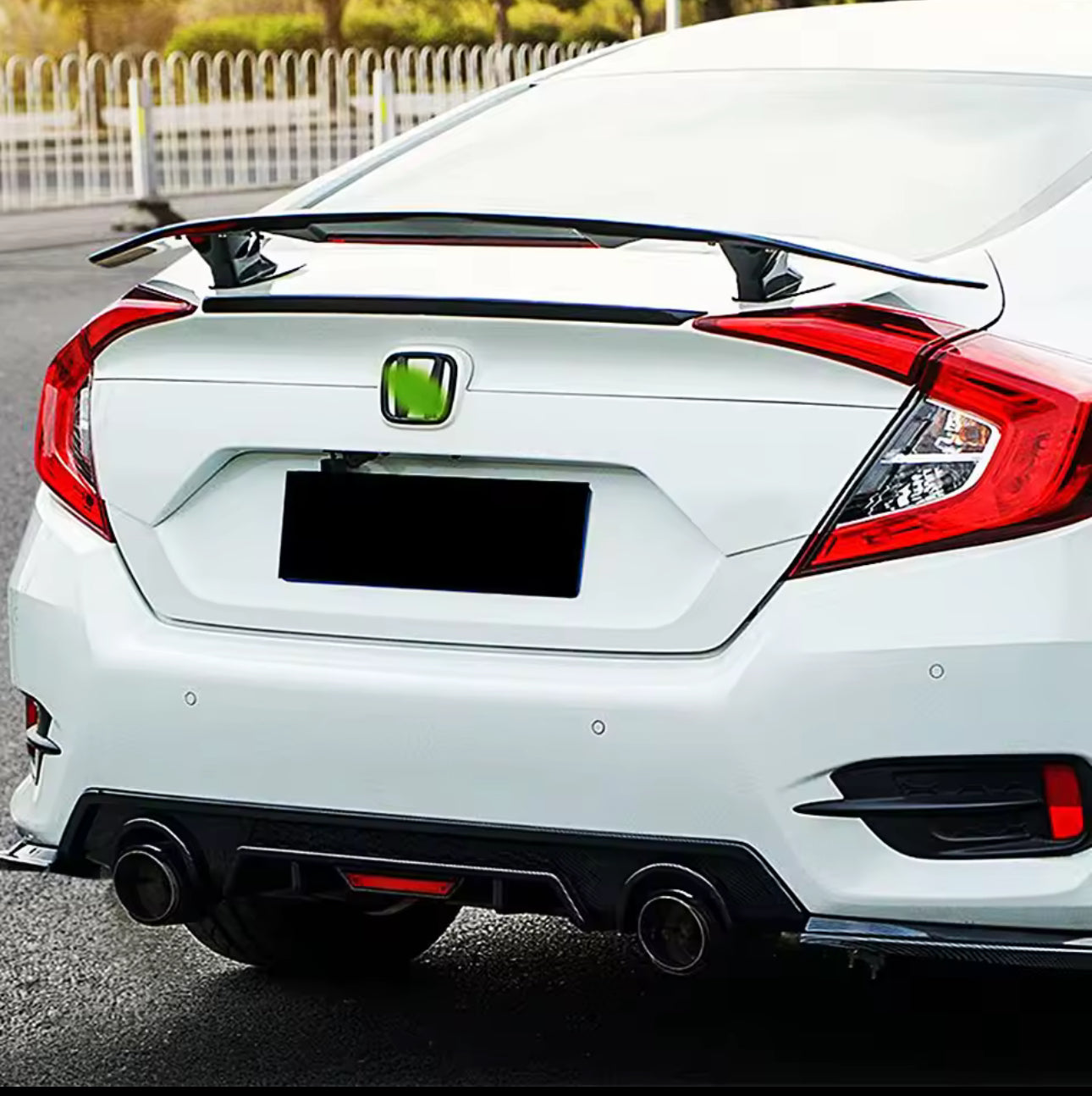 Honda Civic X Wing Style Spoiler Abs Plastic