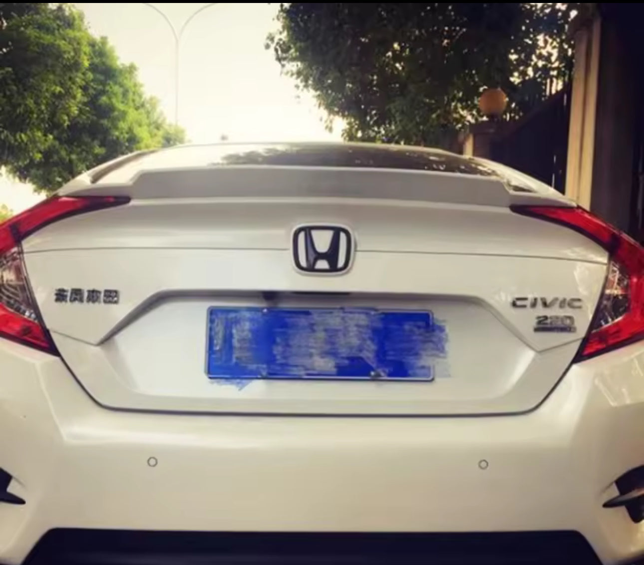 Honda Civic x Lip Ducktail Spoiler Abs Plastic