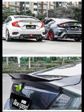 Honda Civic x Ducktail Spoiler Short Style Abs Plastic