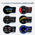 OBD2 Head-up Display Car Digital Speedometer RPM Tachometer Water/Oil Temperature Speed Meter for Cars - F16