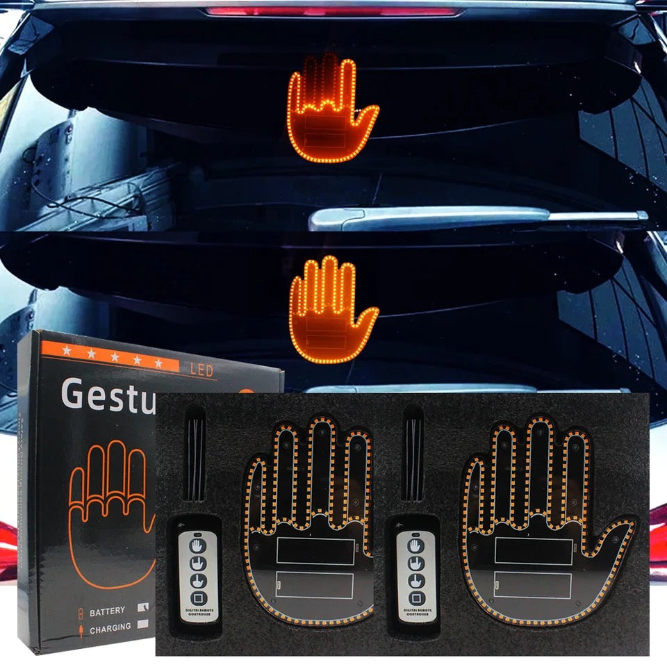 Funny Window Hand Gesture Light