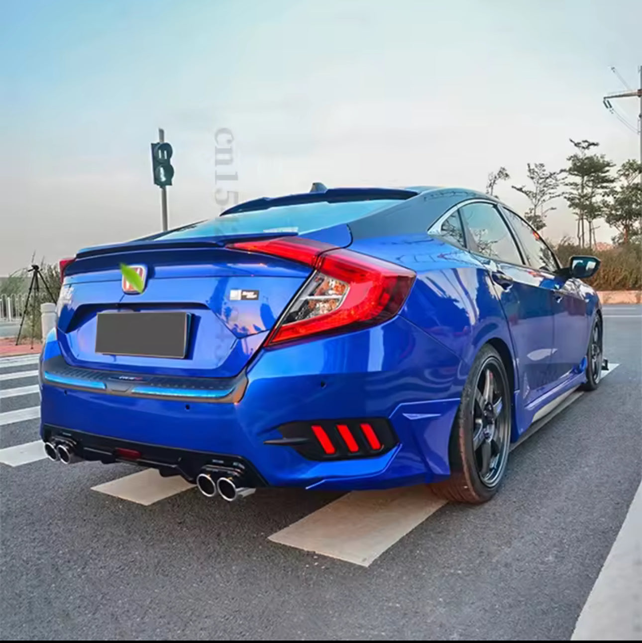 Honda Civic X Lip Spoiler Abs Plastic