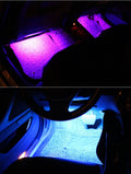 Car RGB Atmosphere Light, Car Interior Foot Light - 4 pcs