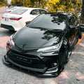 Car Front Bumper Splitter ABS Plastic - Small Spike Style - 3Pcs