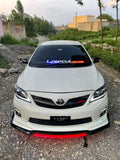 Car Front Bumper Splitter ABS Plastic - 4Pcs