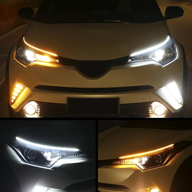 Car Led DRL Turn Signal Light 60cm - 2PCs