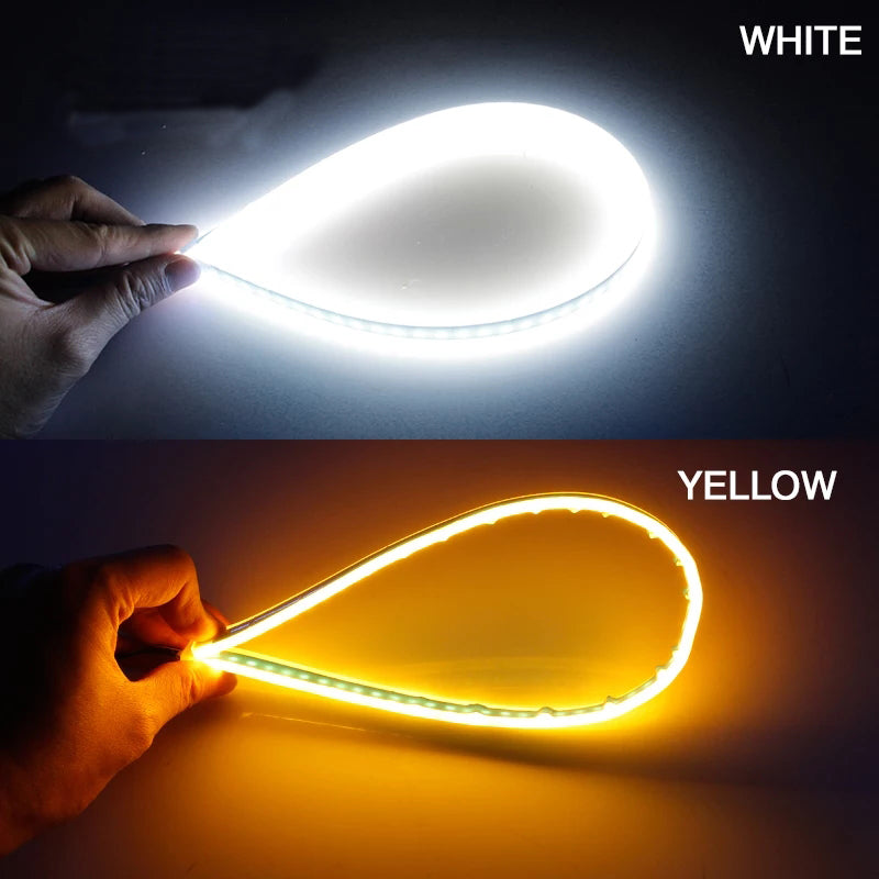Car Led DRL Turn Signal Light 60cm - 2PCs