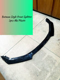 Car Front Bumper Splitter ABS Plastic - Batman Style - 3Pcs