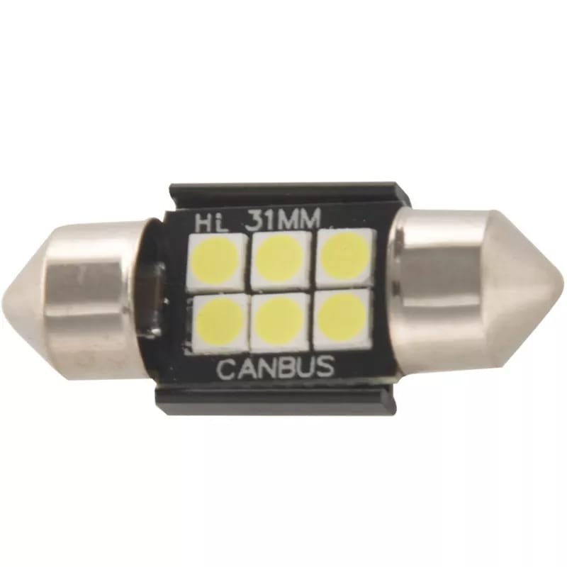 Led Interior Dome Roof Light Bulb 31MM - White