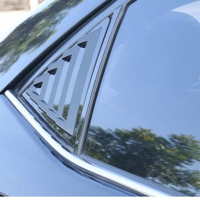 Toyota Corolla 2015-22 Side Windows Louver Shutter Covers - Black