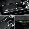 Honda Civic X Carbon Fiber Central Armrest Box Panel Cover - 3 Pcs
