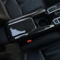 Honda Civic X Carbon Fiber Central Armrest Box Panel Cover - 3 Pcs