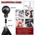 Universal Carbon Fiber Round Car Gear Shift Knob
