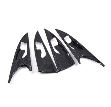Honda Civic X Carbon Fiber Interior Door Handle Trims - 4 Pcs