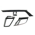 Honda Civic X Carbon Fiber Dashboard Center Side AC Air Vent Outlet Cover Trim - 3 Pcs