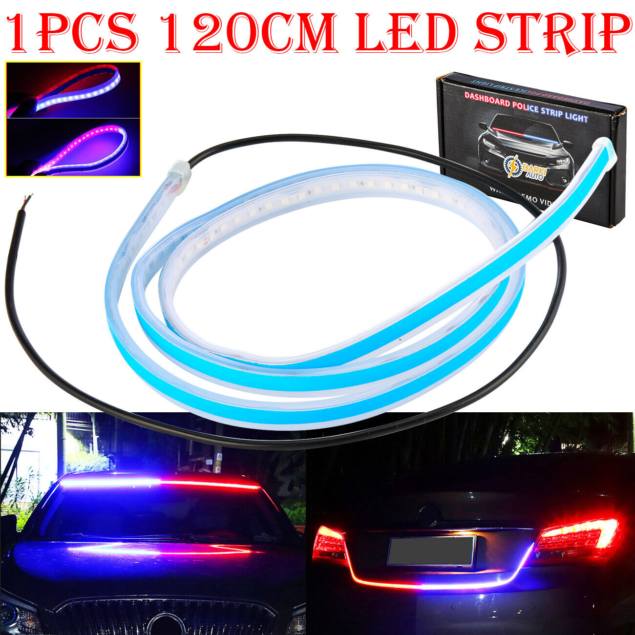 SOS Police Strip Light | Red - Blue